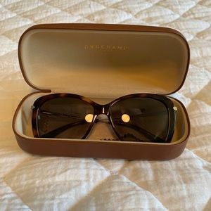 Longchamp 56mm Gradient Lens Sunglasses tortoise